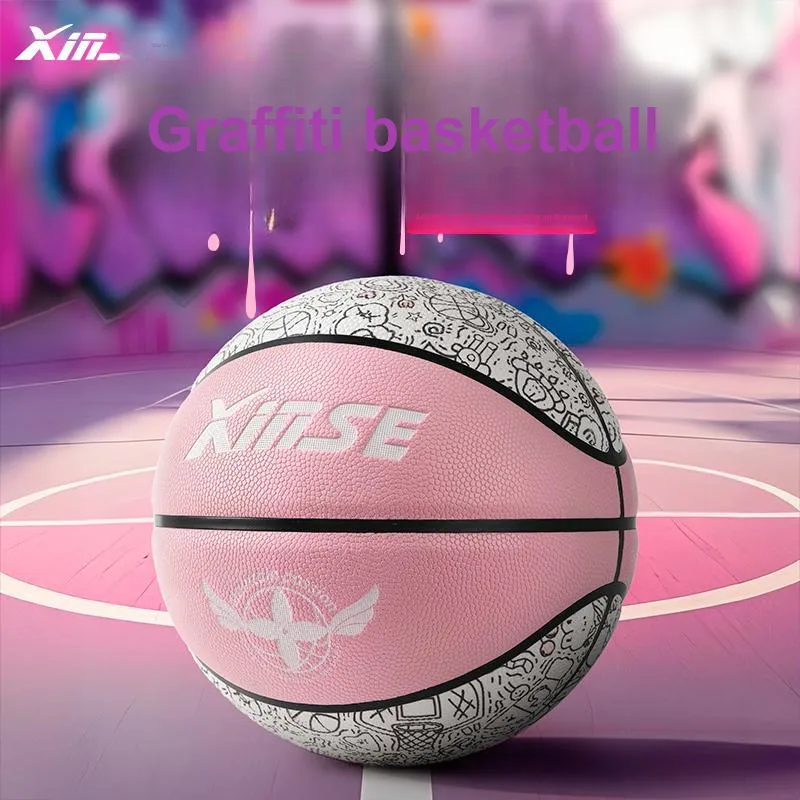 XINSE PU Basketball Pink Size 67 Size Street Training Women's-11
