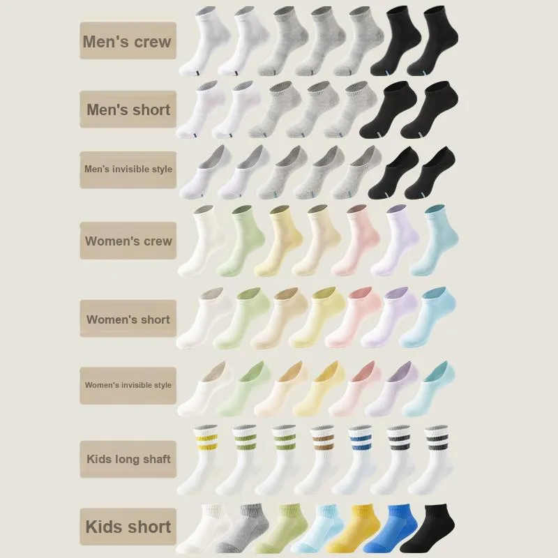 AFISH Mid Calf Socks Women's 7 Pack Box-35