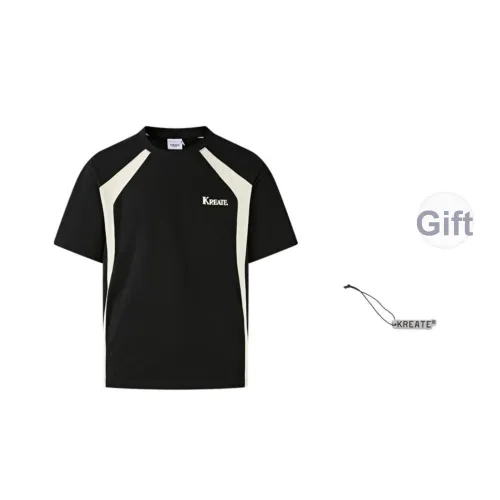 KREATE BOXY Cutting Collection T Shirt Unisex Black