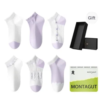 Montagut Ankle Socks Women's Shopping Bag 6 Pack