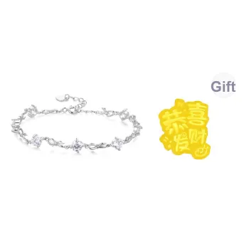 MOLADY 999 Fine Silver Bracelet Girl Women's Gift Box