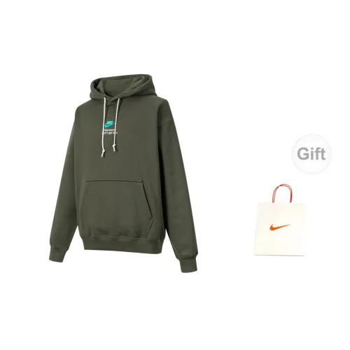 Nike Sweatshirts Men Khaki Green+Gift Bag