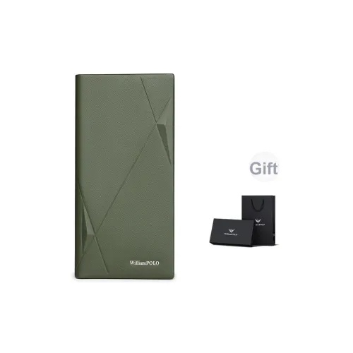 WilliamPOLO Топ Коровья Кожа Длинный Кошелек с Множественными Слотами для Карт и Money Clip Мужской Многоцветный