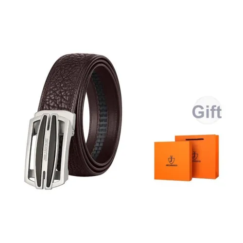 Jaylen Oos Бесшовный Не Подгоняемый Дикий Коровья кожа С Рельефной Текстурой Лицевая Коровья кожа Ремни Мужской Ширина 3,5 см