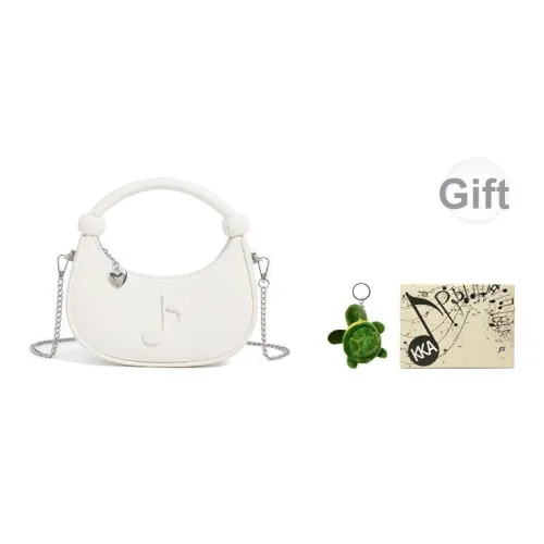 KKA ПУ (полиуретан) Сумка Сумка через плечо Сумка через плечо Стандартная Женская Белая Черная