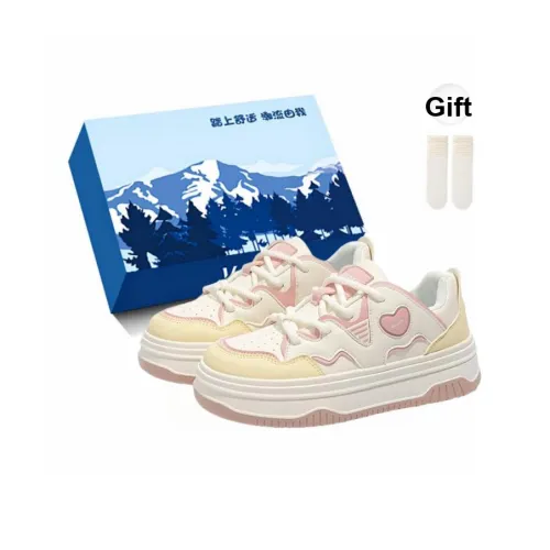 Fawn Miri Slip-resistant Abrasion-resistant Low Top Скейтборд Кроссовки Женские Pink