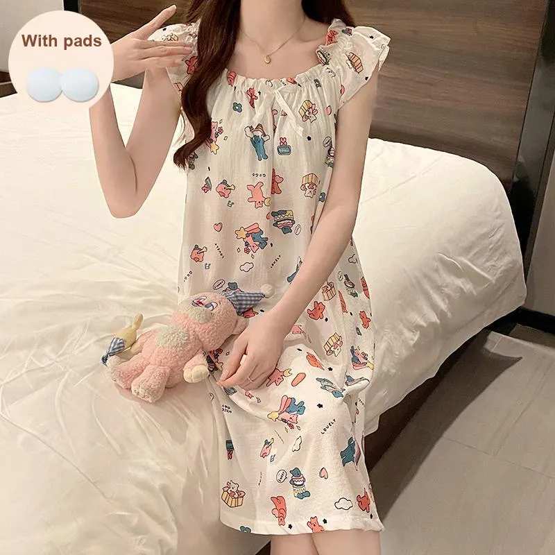 Ta Yan Nightgown Women's Apricot-2