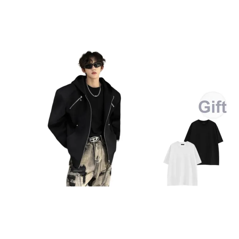 JIMI&JONS Jackets Coats Unisex Black-1