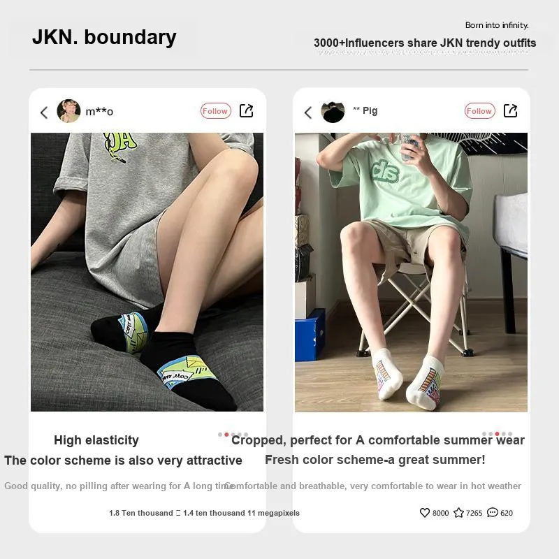 JKN Ankle Socks Unisex 5 Pack Gift Box Set Included-5