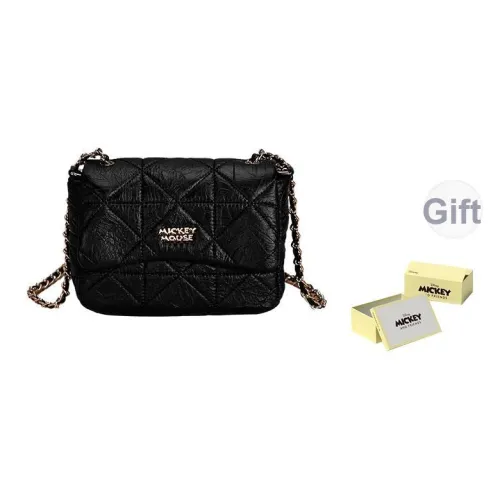Disney Mickey Series Сумка из синтетической кожи с цепочкой сумка через плечо сумка на плечо средний размер женский черный