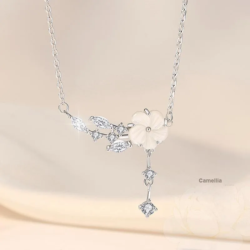 Long Fu S925 Silver Necklaces Women's-1