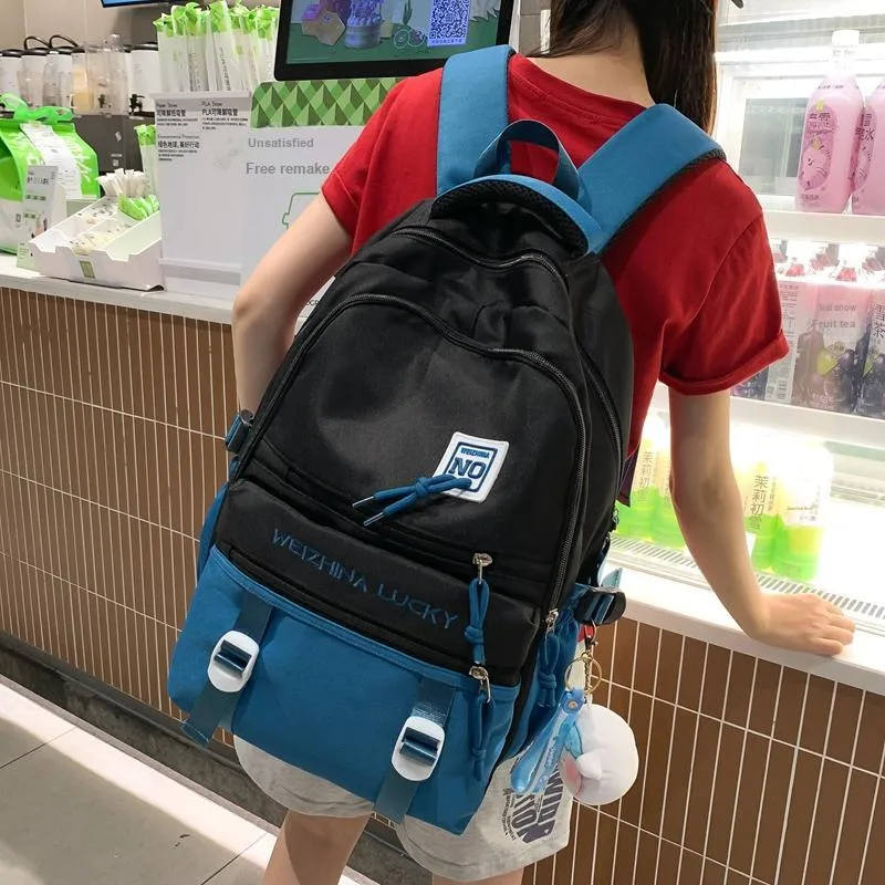 Yalu Nylon Backpack Unisex Multicolor-15