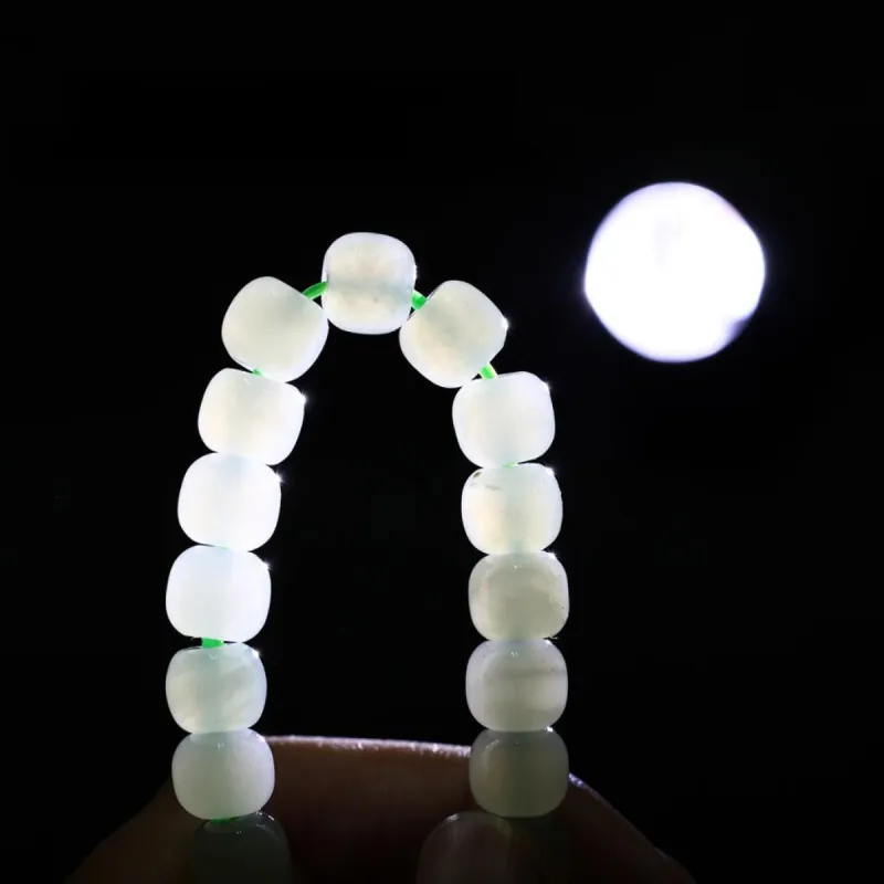 LAOMIAO Hetian Jade Pale Greenish White Jade Women's-11