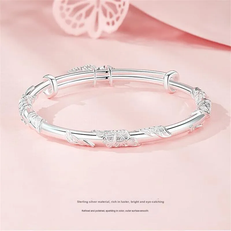 BMK S999 Fine Silver Bangles Women's-1