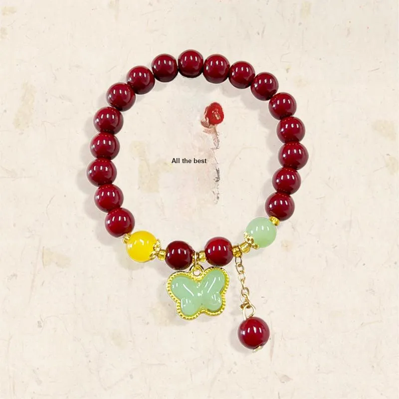 DVNRR Colored Glaze Jade Bracelets Women's-1