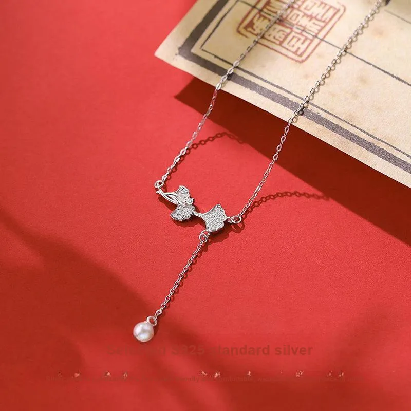 Andaozi Pearl Necklaces Women's-3