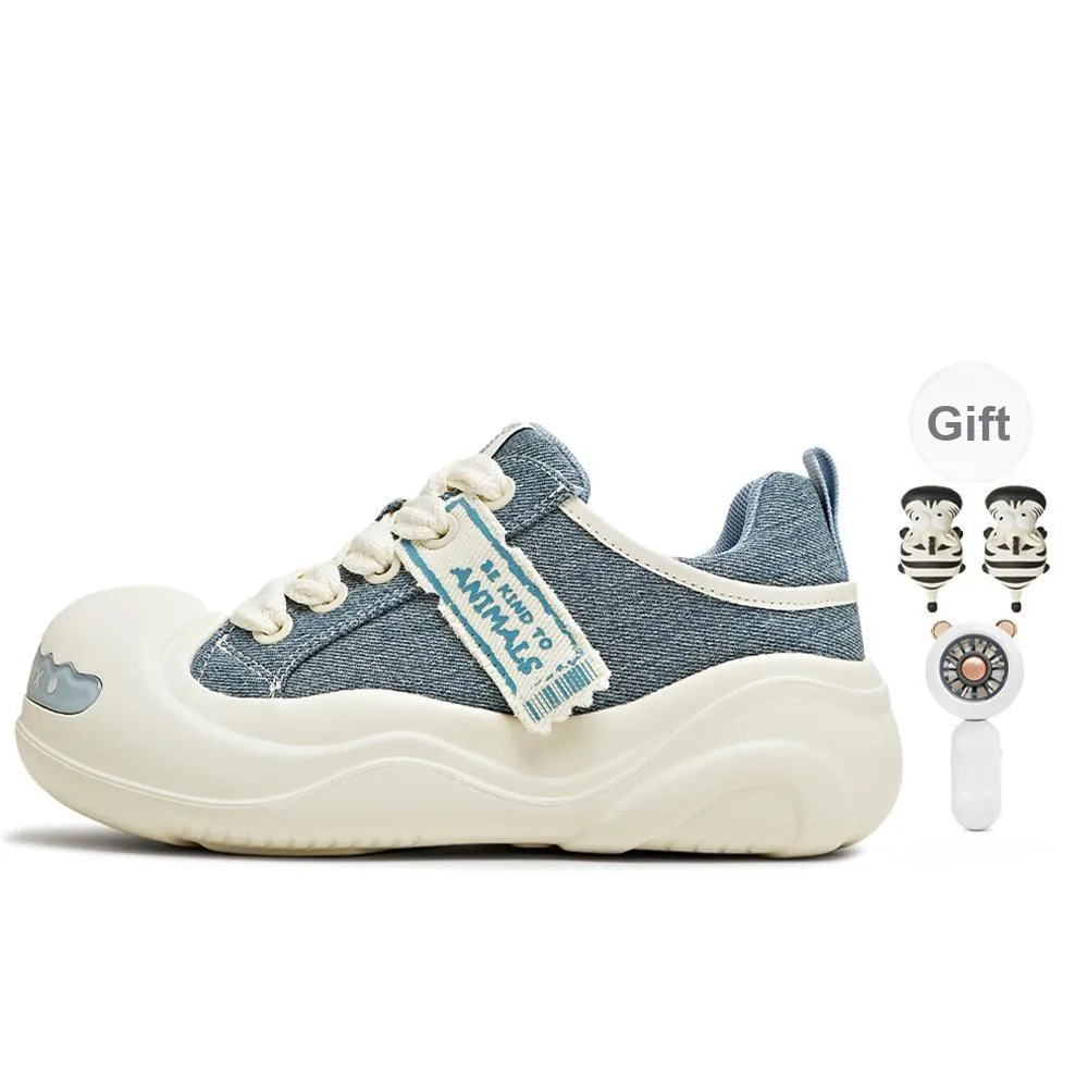 Teenmix Tarepanda Dango Open Ended Smiley Face Breathable Lightweight Low Top Casual Shoes Women's