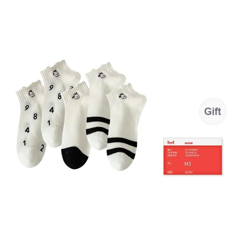 MIIOW Trend Party Series Ankle Socks Women's Shopping Bag Combo Set-6
