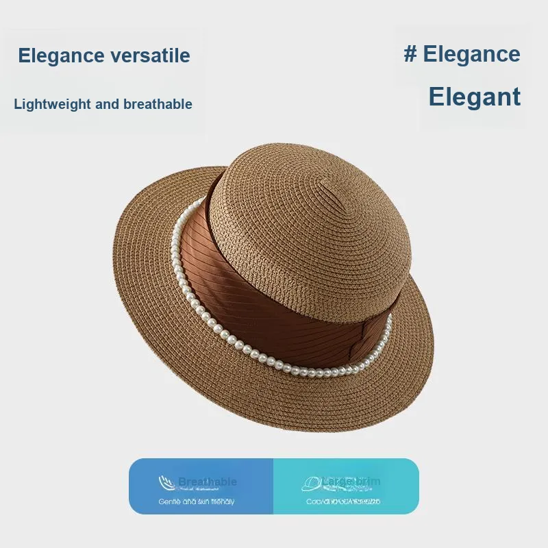 NANJIREN Straw Woven Sun Protection Hats Women's-6