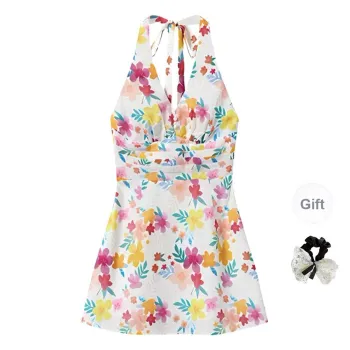 TUSHIFEI Sleeveless Dress Women's Image Color+Hair Tie Included