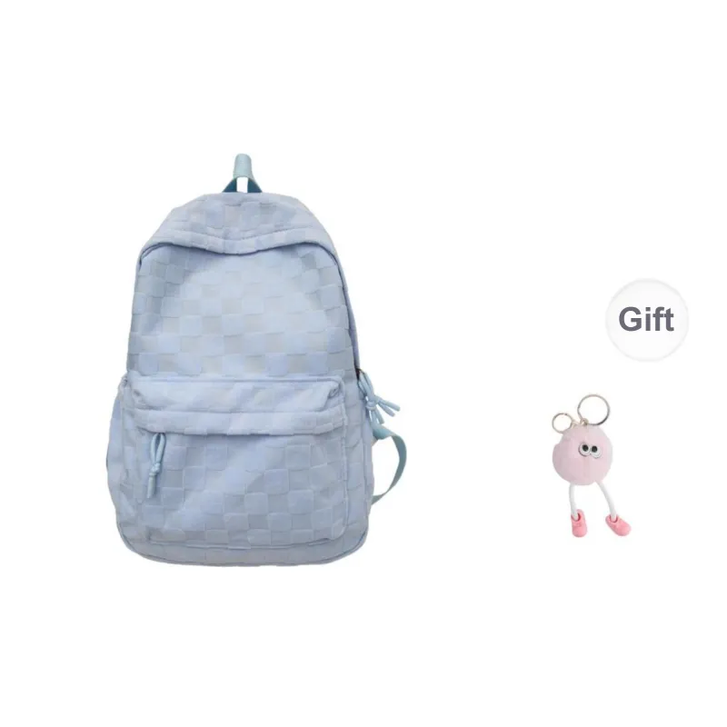 BRABOSTON Corduroy With Nylon Backpack Unisex Black/Khaki/Pink/Blue-18