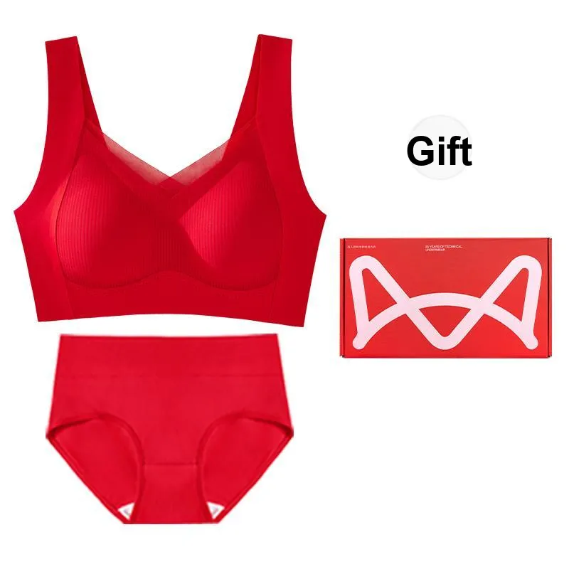 MIIOW Underwear Set Women's Gift Box Set Red