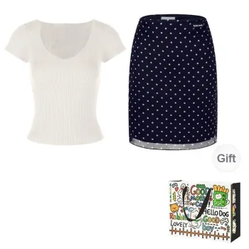OURUOKE Two Piece Skirt Sets Women's