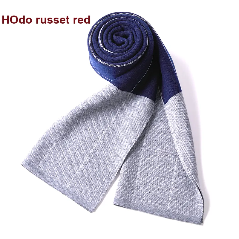 Red bean Knit Scarves Men-8