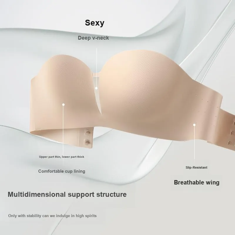 Runwei Women's Strapless Bras-2