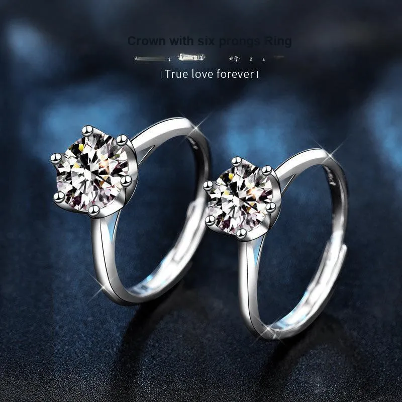 WUMZK 925 Sterling Silver Rings Unisex-1