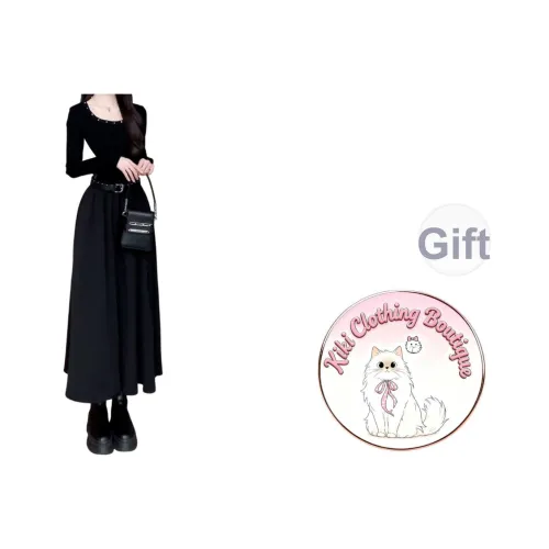 Kiki Clothing Boutique Длинное платье с длинными рукавами женское