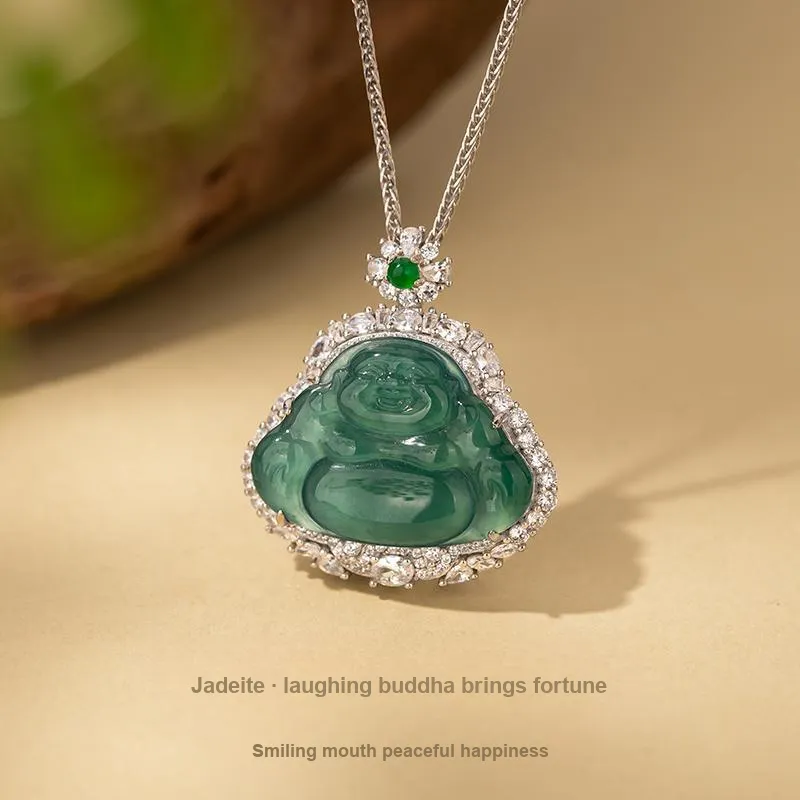 Encounter Gift High Ice Jade Jadeite Necklaces Women's-1