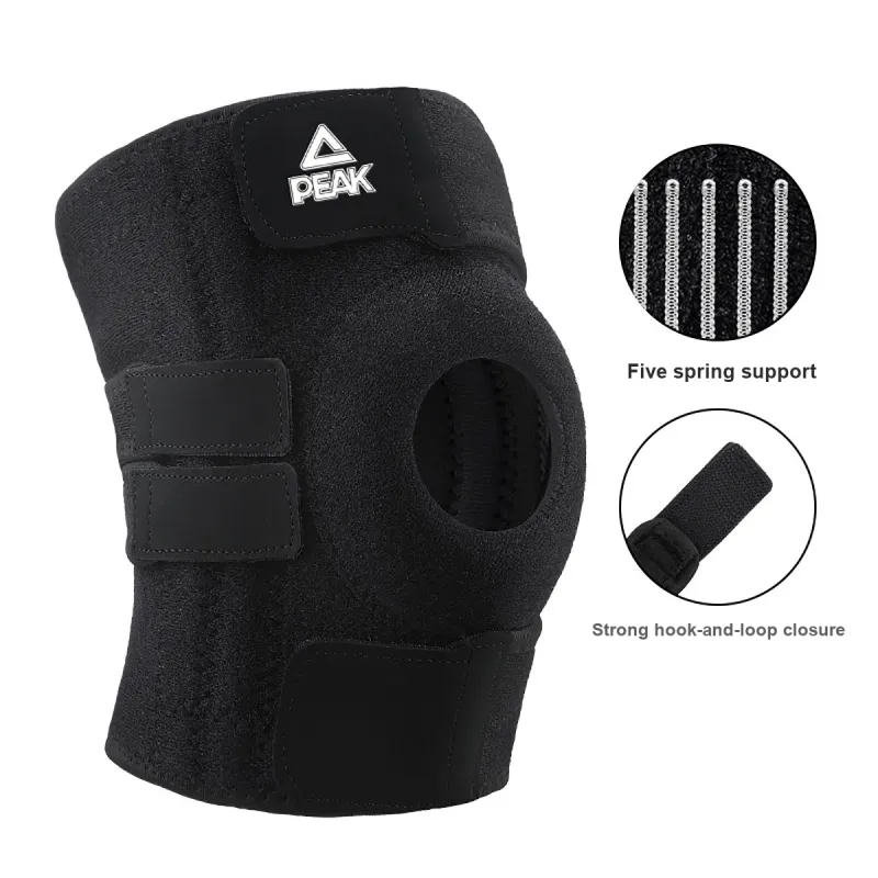 PEAK Knee Pads Running Cycling Soccer Badminton Basketball Fitness Polyester-12