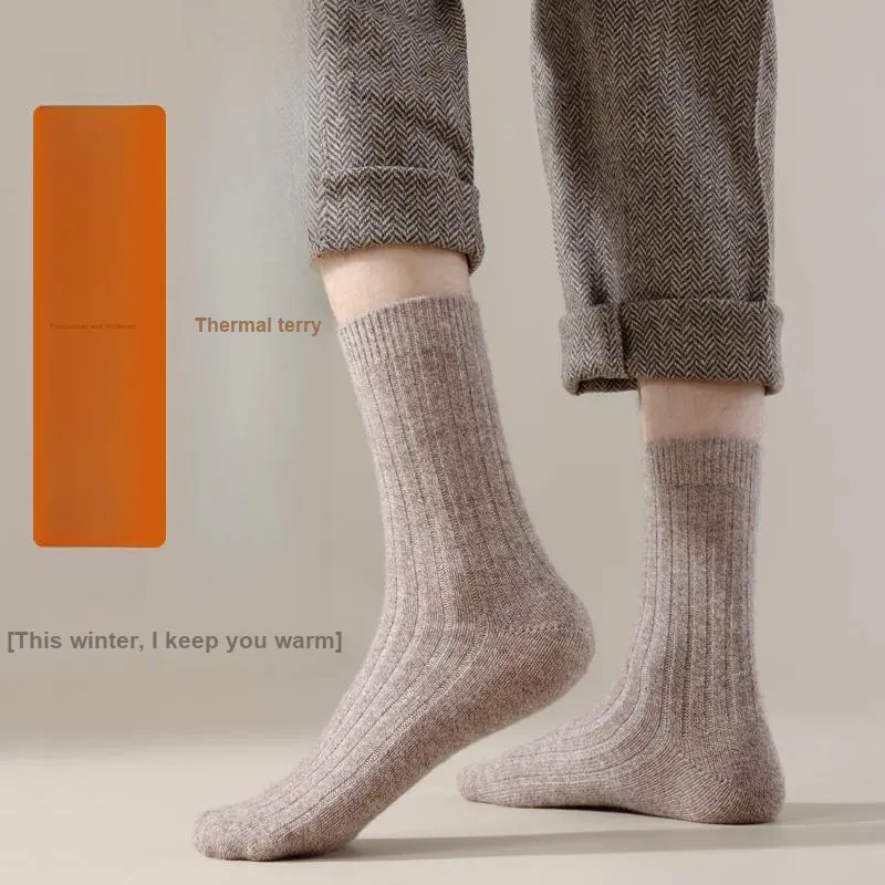 MIIOW Mid Calf Socks Men's 5 Pack-4