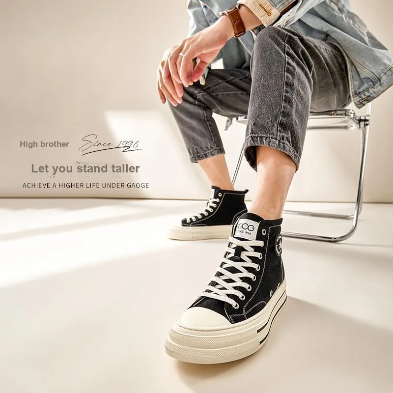 GOG Breathable Quick Dry Mid Top Classic Canvas Shoes Men's-5