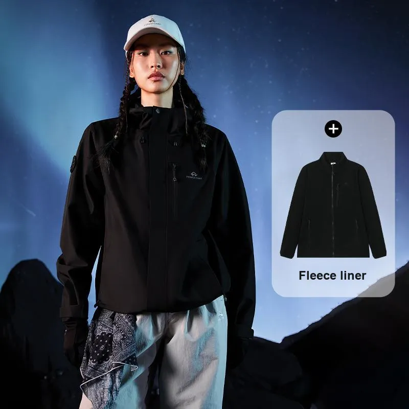 PIONEER CAMP Waterproof, Windproof, Breathable, Water Repellent, Abrasion Resistant, Thermal Windbreaker Jacket Women's-31