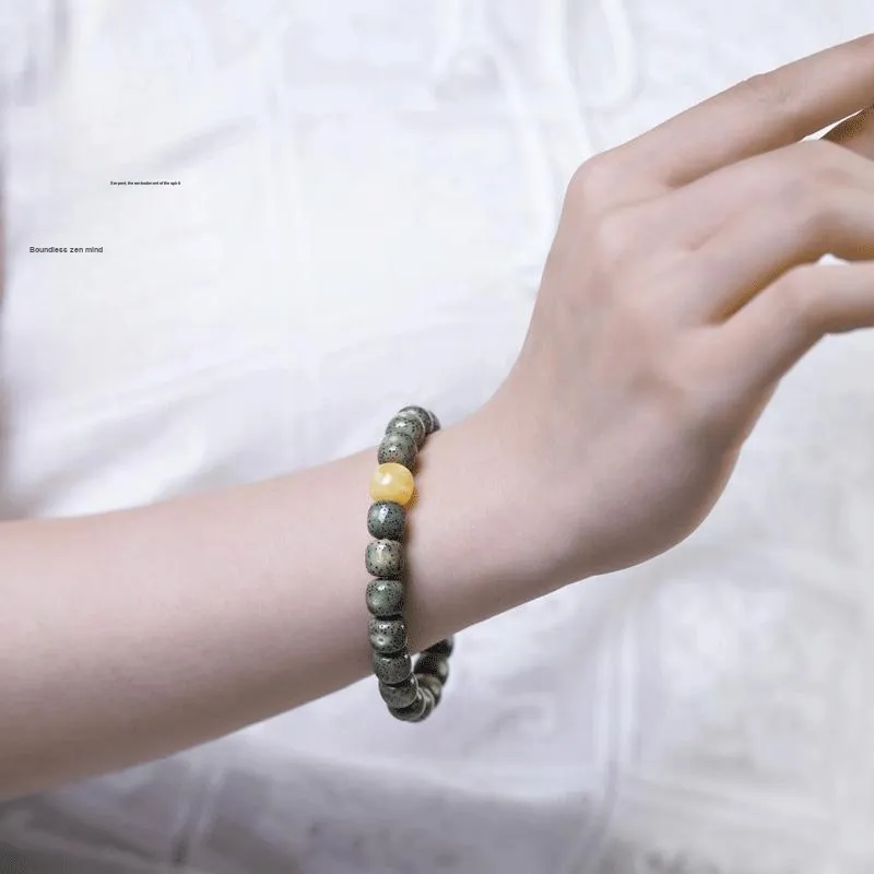 GUMUJIANG Star Moon Bodhi Seeds Beaded Bracelet Buddhist Bead Bracelet For Leisure And Meditation Unisex-3