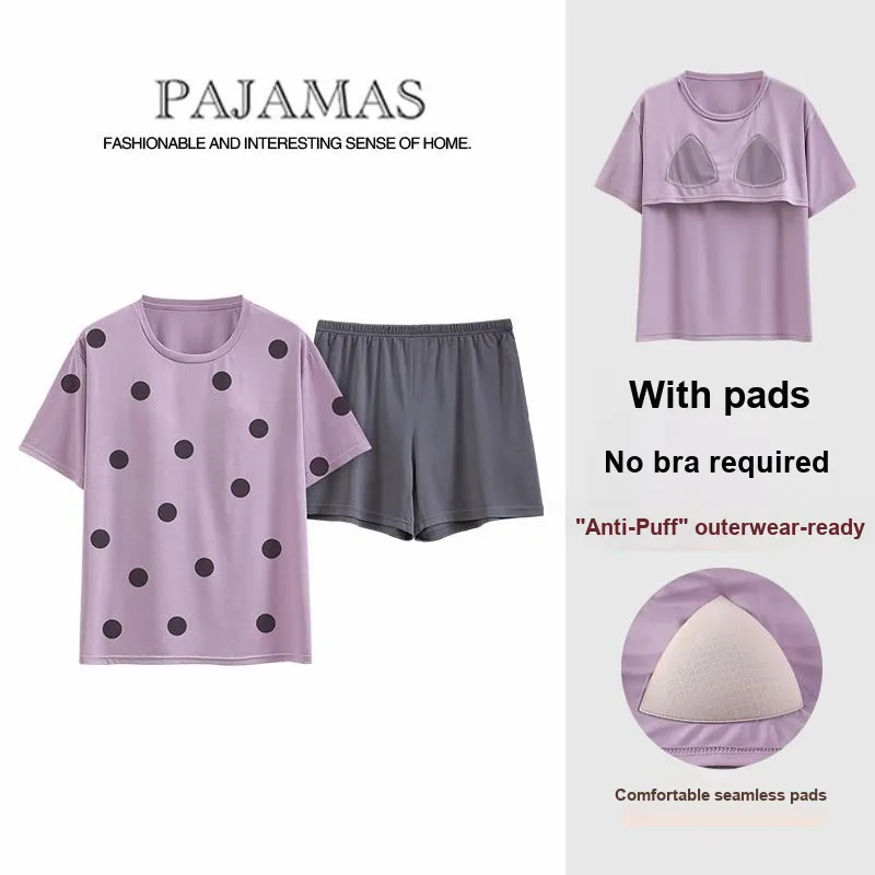 FENTENGCARE Pajama Set Women's Mauve Purple-1