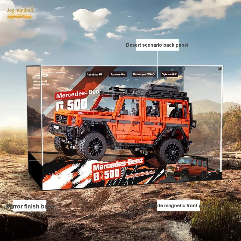 LIGHT YOUR BRICKS Compatibility Building Block 42177 Mercedes Benz G500 Off Road Vehicle Storage Box Model Accessories-2