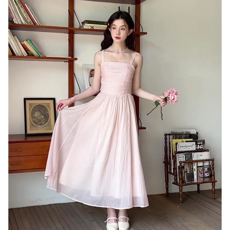 Mu Xiao Xin Slip Dresses Women's Lotus Color-5
