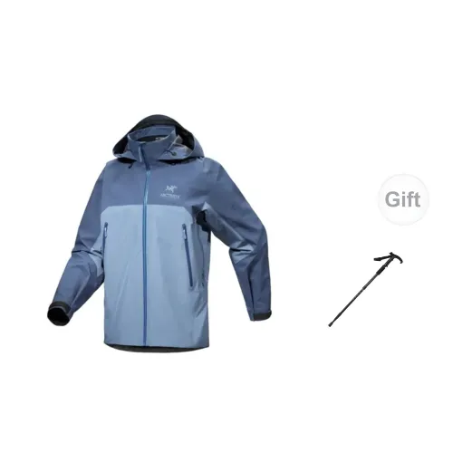 Arcteryx Beta Series Windbreaker Jackets Men Polished Stone Blue