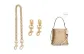 Coach Mollie Gold-Tone Twist Chain 40cm+Gold-Tone Pig Nose Chain 7cm[2 Pack]