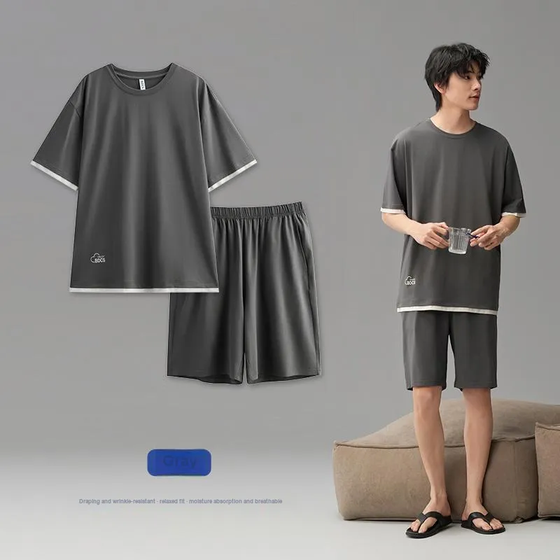 Peninsula City Pajama Set Men's Gift Box Set Gray-2