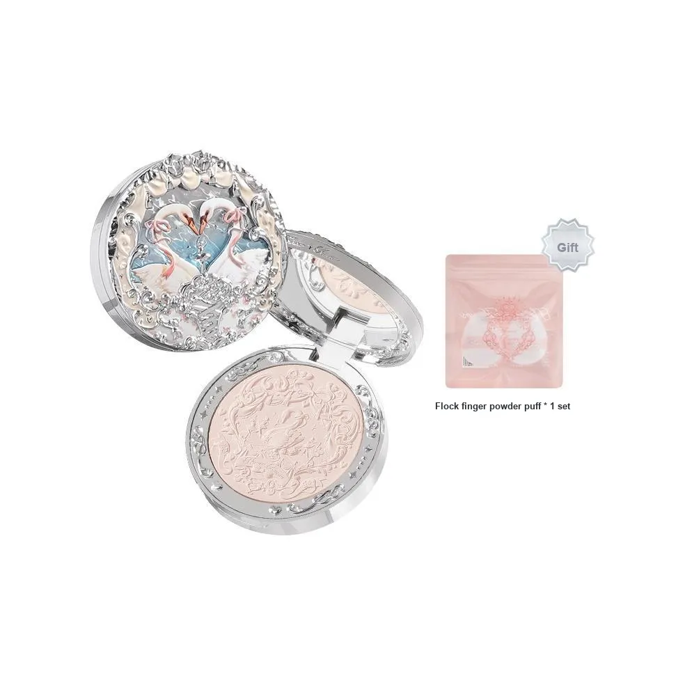 Flower Knows Swan Ballet Флис Туманный Румяна Non Cakey Блестящий Выравнивание тона кожи Матовый Цвет лица Натуральный