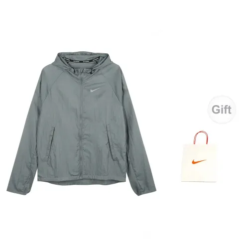 Nike Sportswear Essentials Series Jackets Men Smoke Gray+Gift Bag