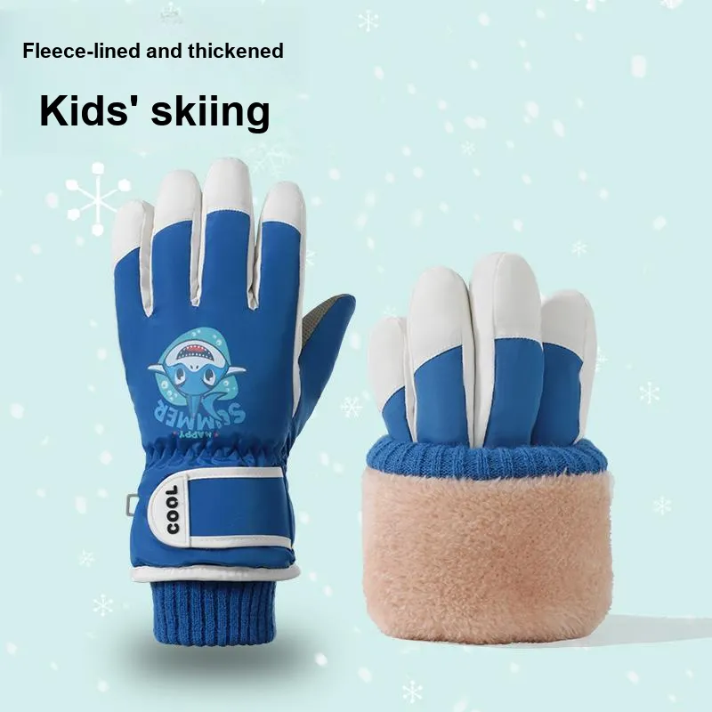 YUZHAOLIN Thickened Gloves Kids'-5