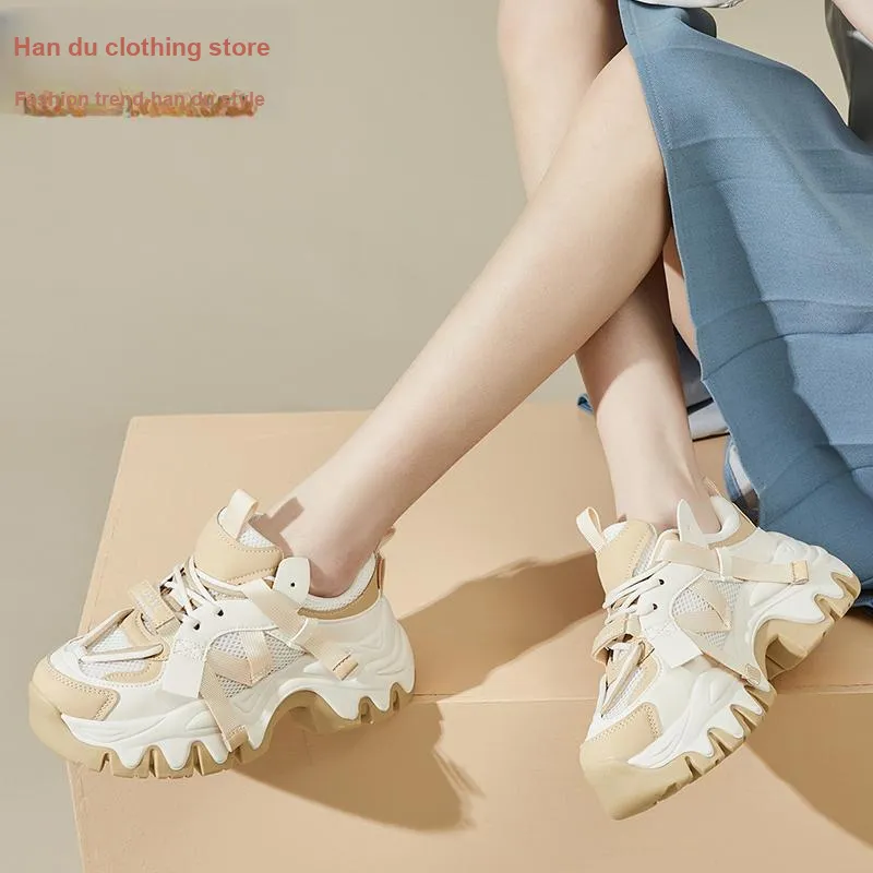 HSTYLE Breathable High-Top Chunky Sneakers Women's-1