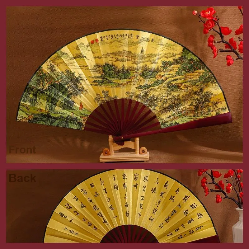 Xiang Ning Pai Twill Damask And Silk Fan-12