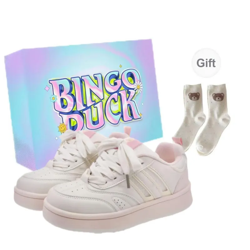 BINGO DUCK Slip Resistant And Breathable Low Top Skateboard Shoes Women's-8