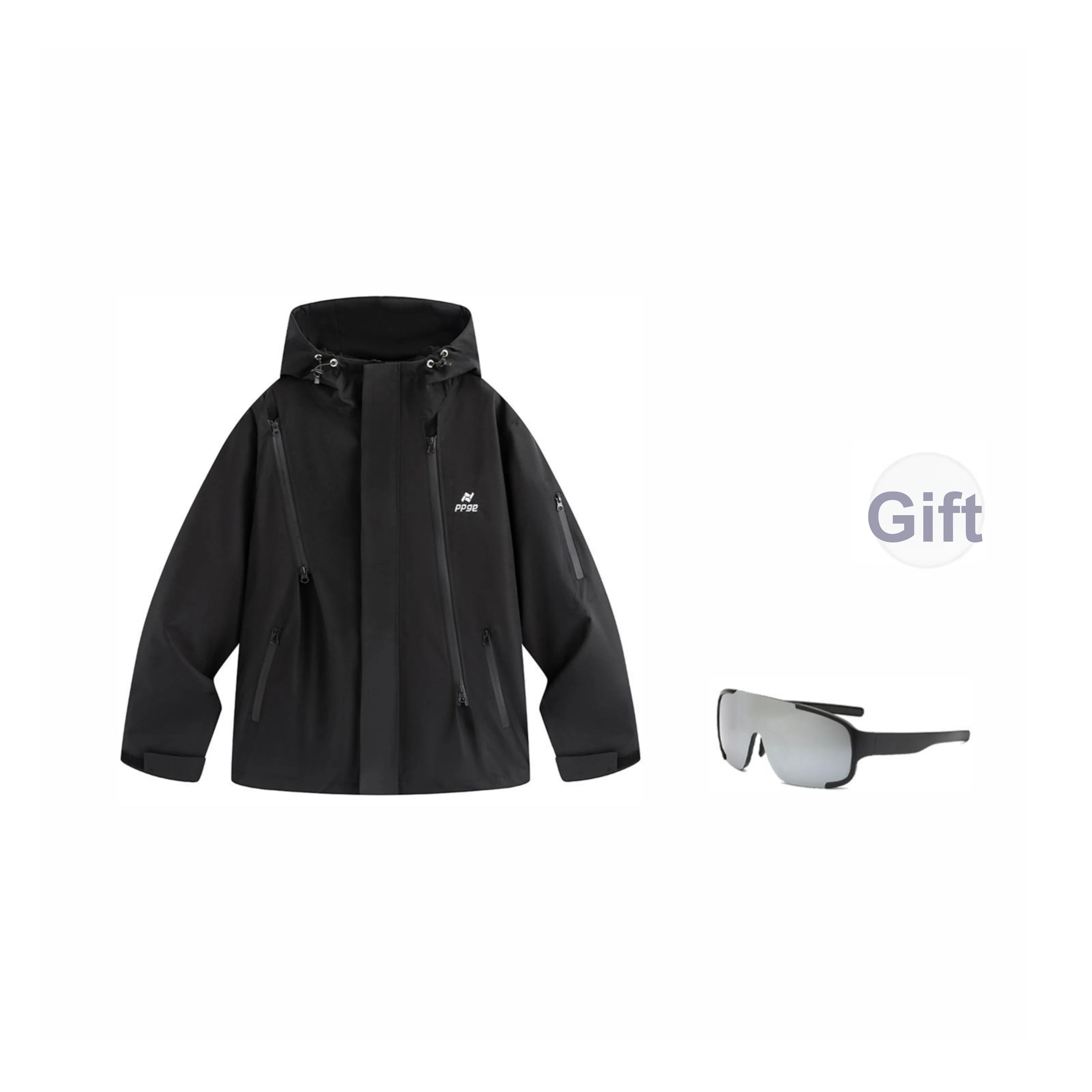 Ppge Поход Водонепроницаемый и Ветрозащитный для Сохранения тепла Ветровка Унисекс